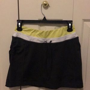 Tennis skirt with spandex shorts underneath